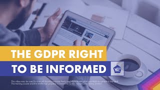 GDPR Right 1: The Right to Be Informed - Compliance Elementals
