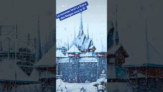Neige sur Paris : Disney dévoile le château du nouveau land Reine des Neiges sous la  ❄️