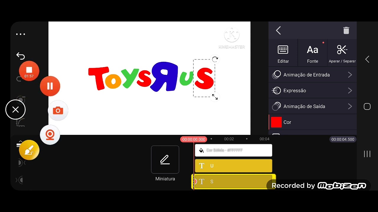 How to draw a Toys R Us on kinemaster