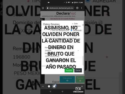 como hacer la declaración patrimonial 2022 paso a paso