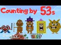 Counting by 53s song numberblocks minecraft  skip counting by 53s  math song for kids