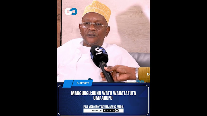 Mangungu : Shida ni uelewa kuna baadhi ya watu wanatafuta umaarufu tu #pamojahatuakwahatua #simbasc