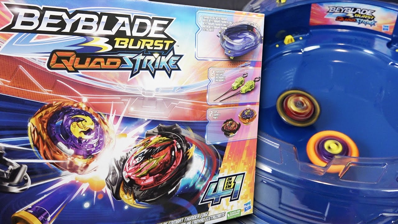 Beyblade Burst QuadStrike Battling Beystadium Top Set Kids Toy for