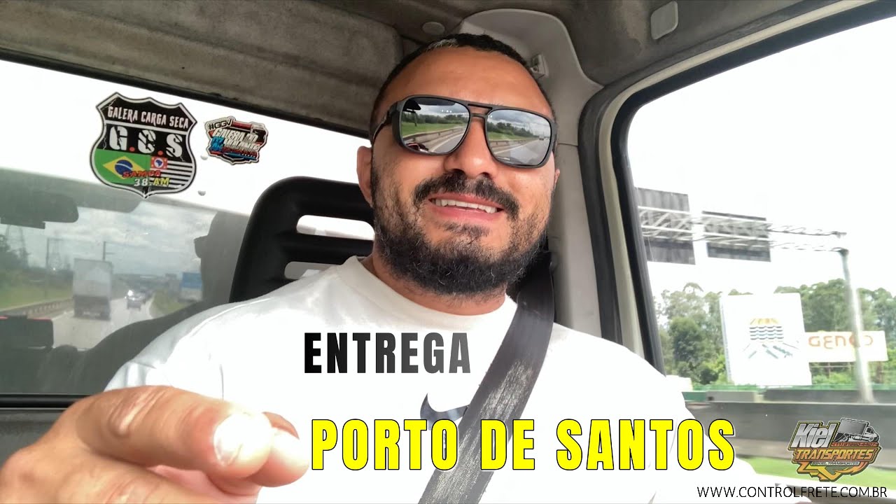 FIZ UMA ENTREGA NO PORTO DE SANTOS