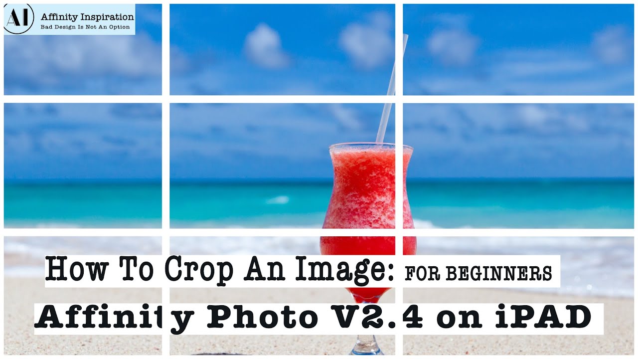 How To Crop An Image In Affinity Photo V2.4 on iPad | Beginner Tutorial