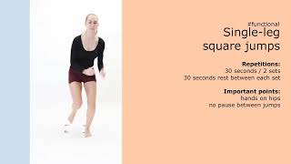 Functional – Single-leg square jumps