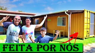 TODA a CONSTRUÇÃO da CASA CONTAINER num ÚNICO VÍDEO [ Full Vídeo ]