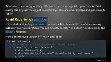 Resolving ValueError: I/O operation on closed file in Python File Handling