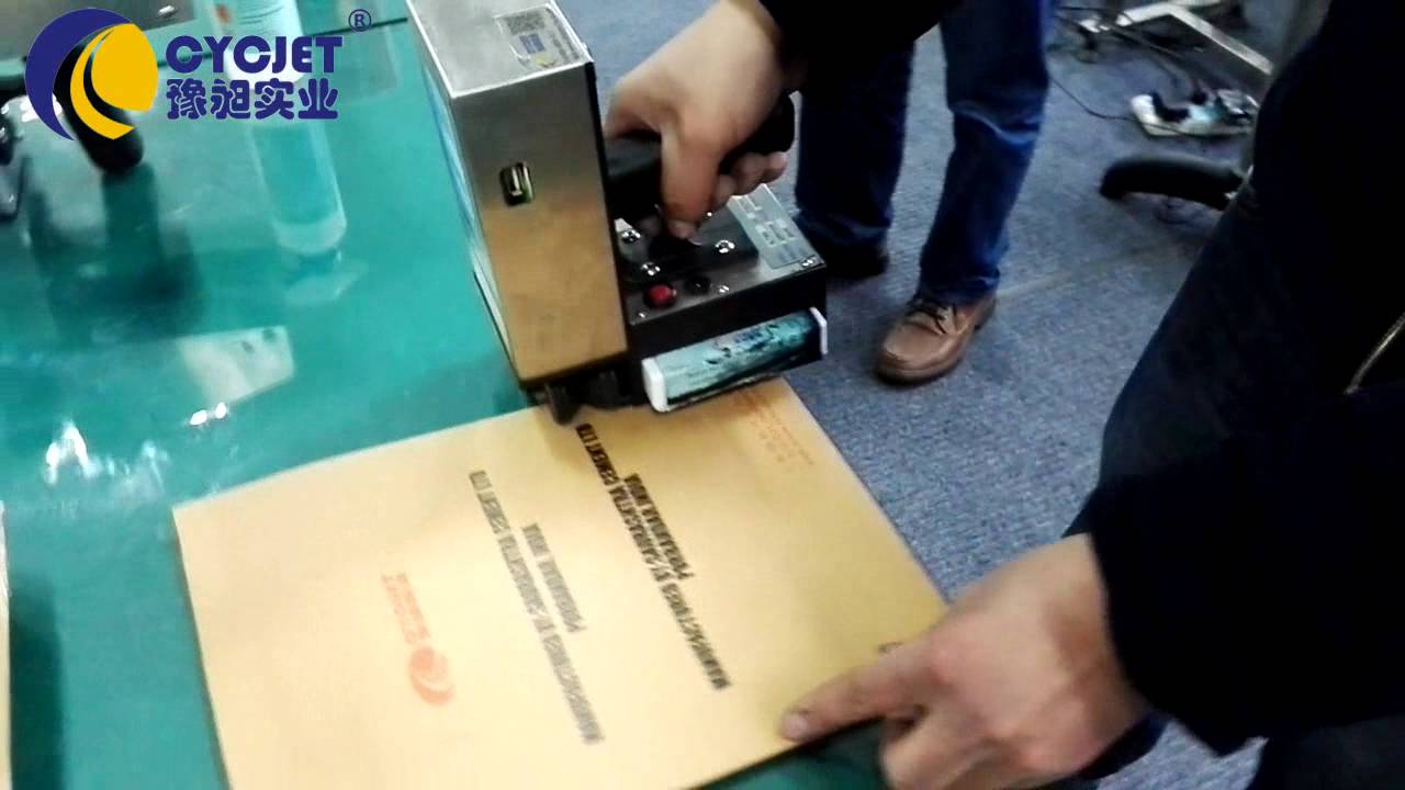 kraft paper bags handheld inkjet printers/Handheld Jet Printing for brown paper bags YouTube