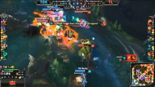 4 Man Gnar Ultimate Quas Teamfight Wombo Combo - TDK vs TL