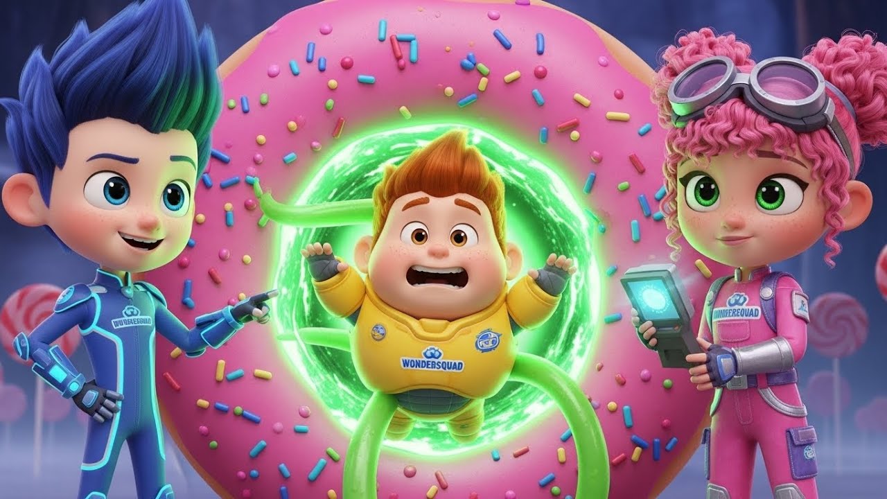 GIANT DONUT MYSTERY! 🍩 Inside the Secret Slime Tunnel (Scary) | WonderSquad Ep.5