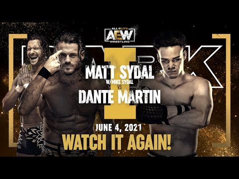 Watch it Again! Dante Martin vs Matt Sydal 1 | Check Out Part 3 on Rampage Tonight on TNT at 10e