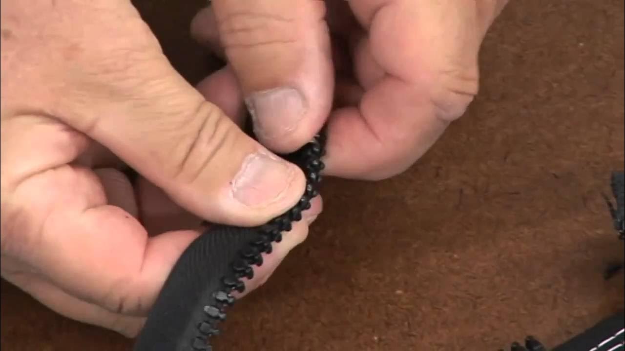 Installing YKK Zipper Top Stop Stainless Steel YouTube