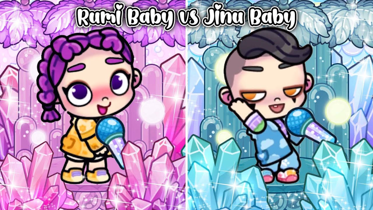 Rumi Baby💜 vs Jinu Baby🩵| Avatar World | Pazu - YouTube