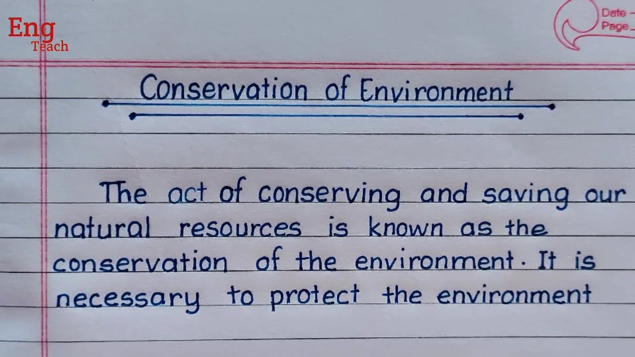 essay on conservation of natural resources