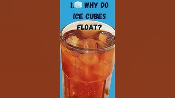 Why Do Ice Cubes Float? #shorts #shortfeed #youtube #youtubeshorts #viral