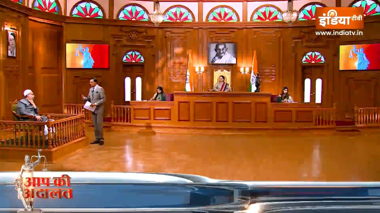 Asaduddin Owaisi In Aap Ki Adalat Owaisi trapped in the court of Rajat Sharmas sharp questions Rajat Sharma