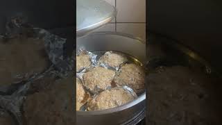 Steamed Burger patties taiwanese style #shorts #satisfying #trending #food #asmr
