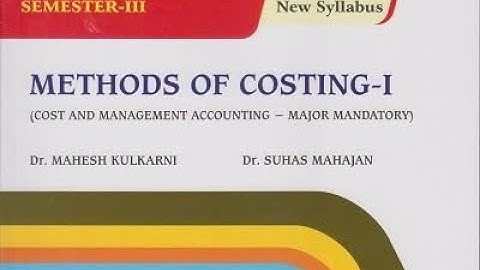 L-1 Syllabus Methods of Costing - I S.Y.B. Com SEM III (NEP 2024) Ch. No.2 Contract Costing