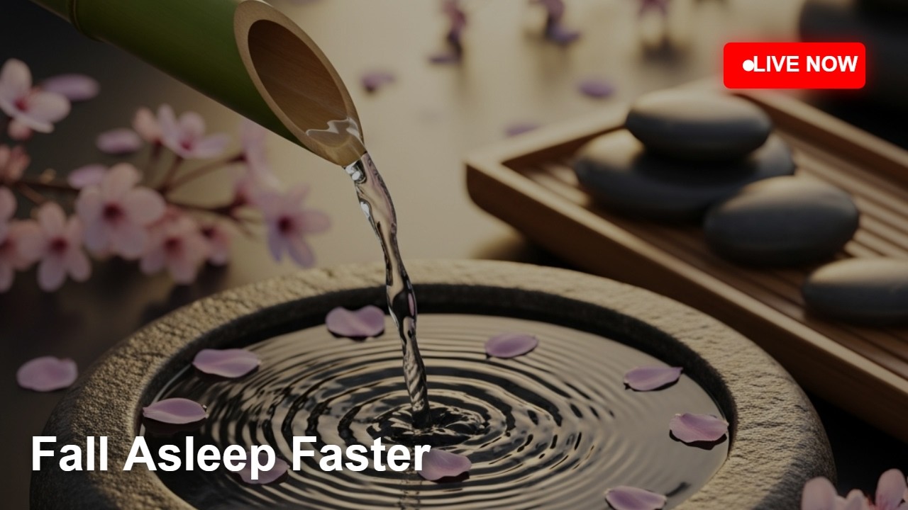 🔴 LIVE –Peaceful Water Ambience 🌿 | 1-Hour Music to Fall Asleep Faster
