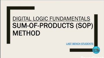 Sum of Products (SOP) Method| More useful content in description👇| @LastBenchStudents3 #video #study