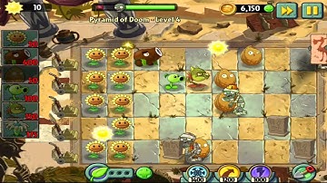 Plants vs Zombies 2 Ancient Egypt   Pyramid Of Doom Level 4