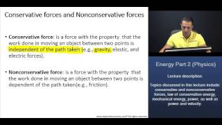 MCAT:  Conservative and Nonconservative Forces (+ Worked Examples)