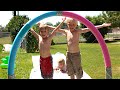Pool Noodle Slip And Slide Sprayer! Pool Noodle Slip And Slide Sprayer!
