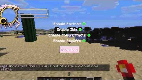 Damage Indicators Mod 1.6.4/1.6.2/1.5.2/1.7.2