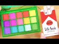 【ASMR】化粧品でクリアスライムの色付け #71【スライム動画】
