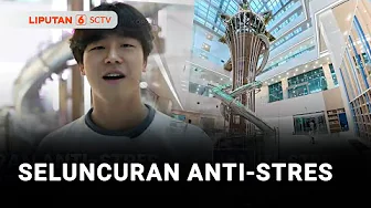 Pekerja Wajib Cobain, Fasilitas Seluncuran Anti-Stres Sepanjang 35 Meter di Perkantoran | Liputan 6