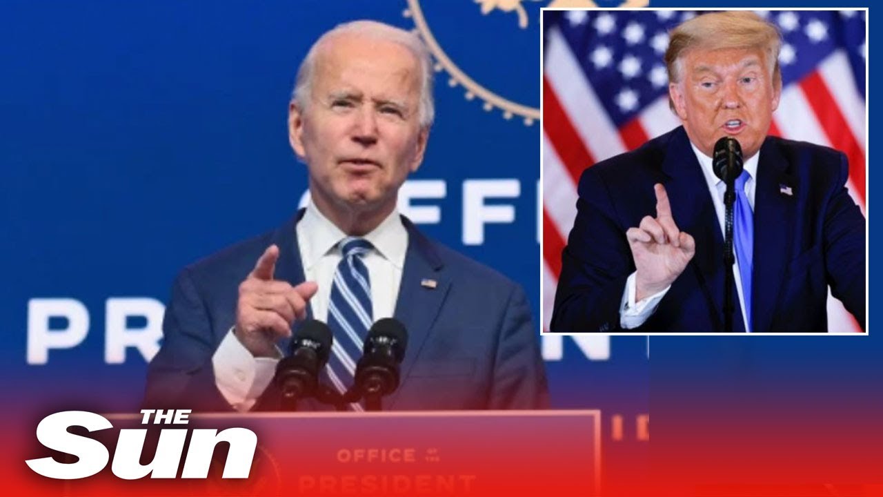 Biden calls Trump an ‘EMBARRASSMENT’ for refusing to concede - YouTube