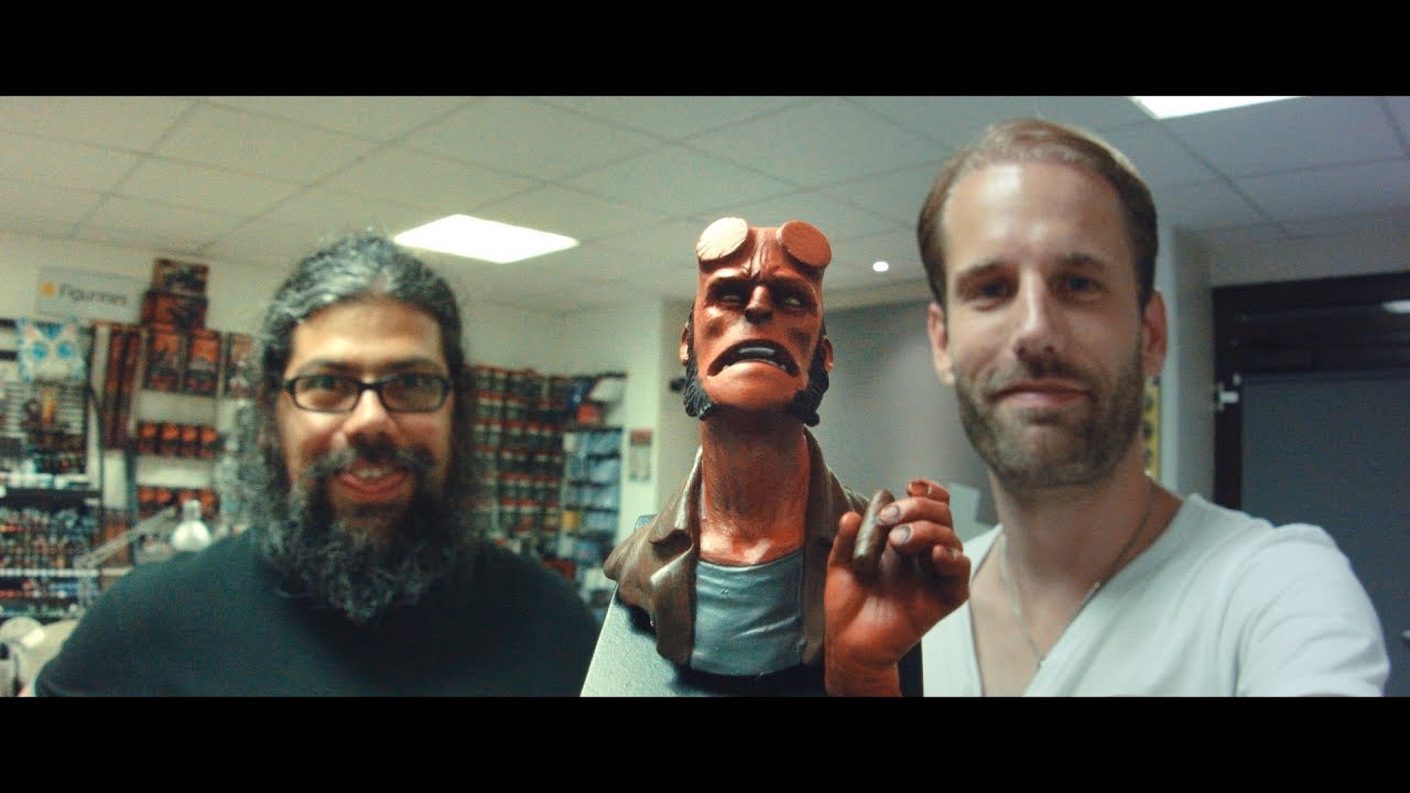 Hellboy peindre la figurine à l'aérographe à Helvetia Games Shop Lausanne