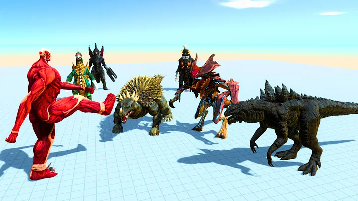 Monster War | Colossal Titan vs King Kong vs Godzilla | Animal Revolt Battle Simulator - ARBS