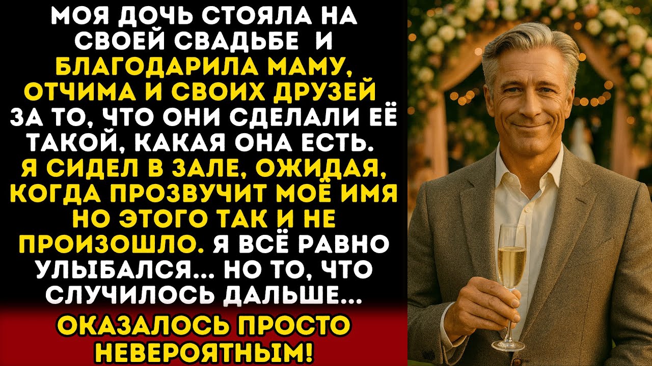 На свадьбе дочь будто стёрла меня из жизни. Я ушёл — но скоро она поймёт, что зря...