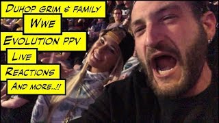 duhop WWE Evolution All Women's pay per view Live Reactions vlog