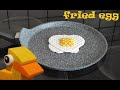 Lego in Real Life - fried egg | Lego food | Stop Motion