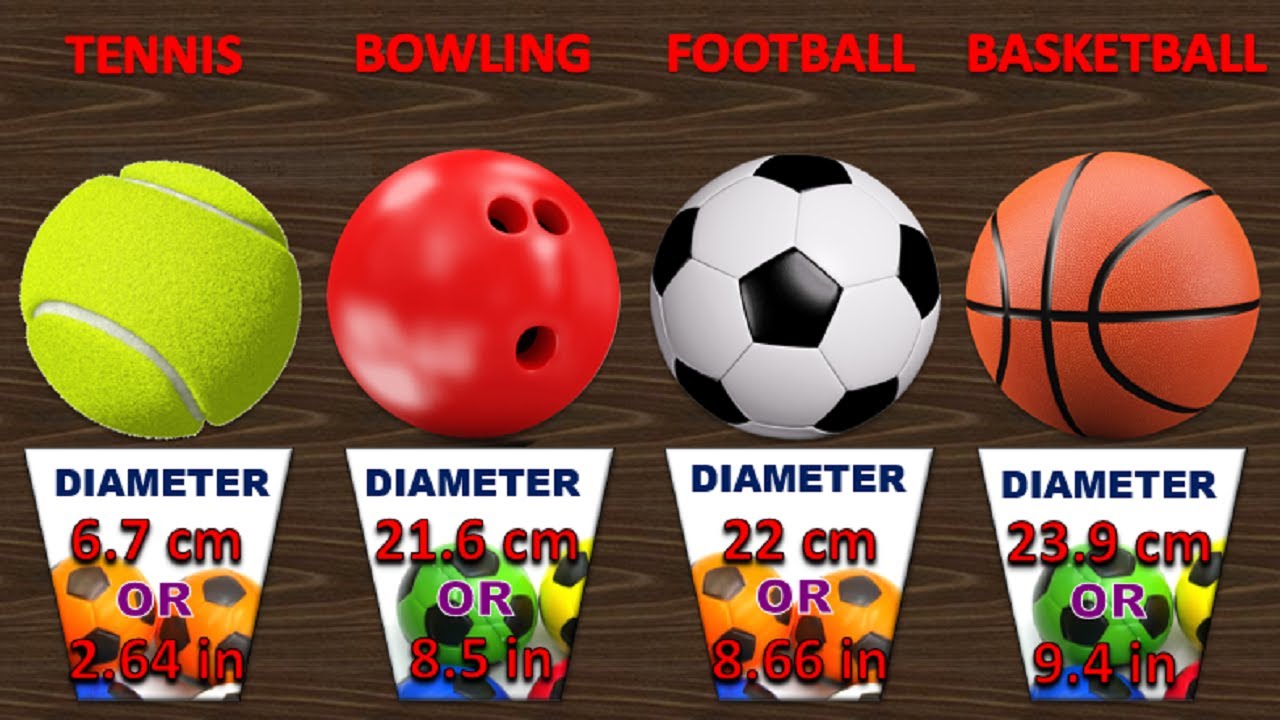 Size Comparison: Balls Size | Sports Ball Size - YouTube