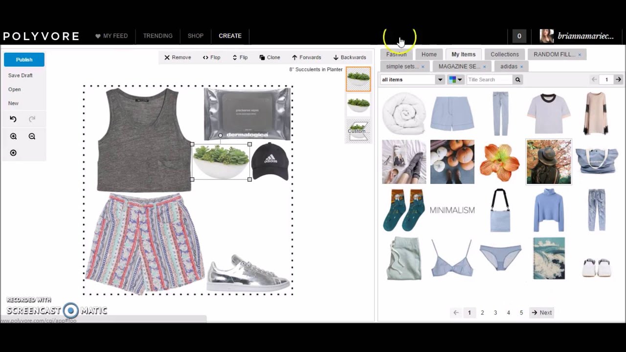 Polyvore Tutorial: How I Make My Simple Sets - YouTube