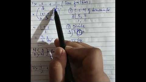 Part 1 video of Chapter 2- Fraction and Decimals. solved exercise 2.1