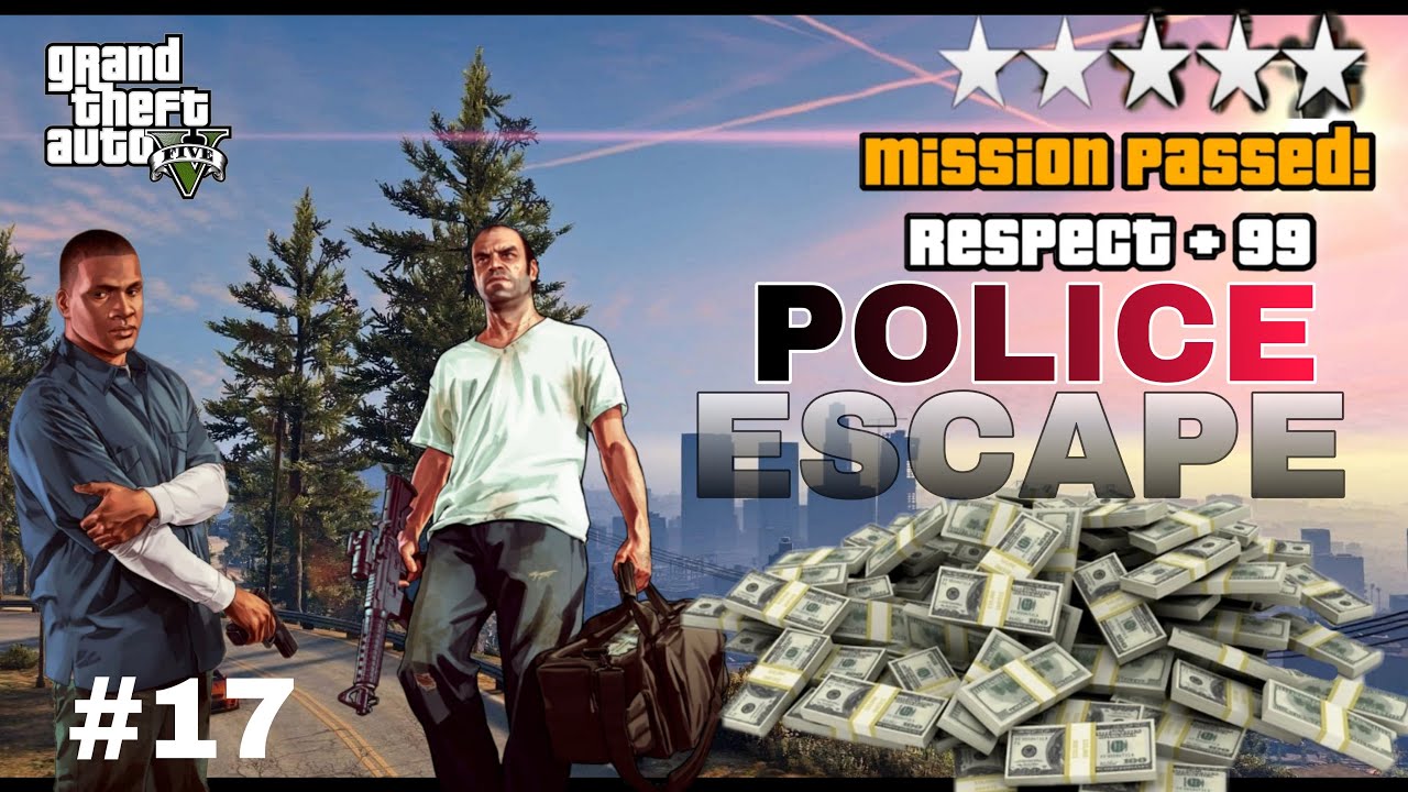 GTA 5 Hood Safari Mission 🔥 5 Star Police Escape | Boat se Car Tak Full Action (Franklin & Lamar)