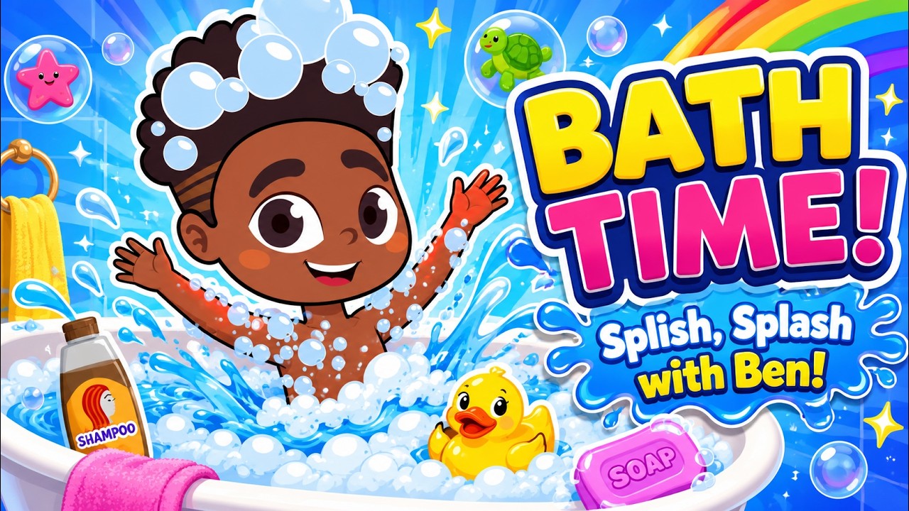 YouTubeでBATH TIME! 🛁 Can Ben Get Squeaky Clean Before the Bubbles Disappear? | Kids Songs & Cartoonsを視聴 YouTubeでBATH TIME! 🛁 Can Ben Get Squeaky Clean Before the Bubbles Disappear? | Kids Songs & Cartoonsを視聴