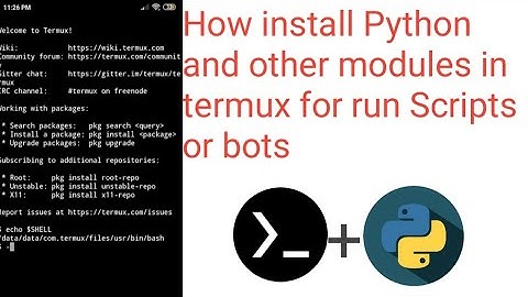 How to install python and modules in termux for run Scripts🔥