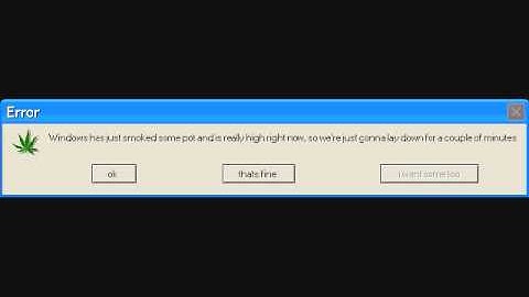 Funny error messages 1