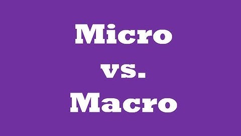 ★Micro vs. Macro [QuickEcon]★