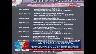 BP: Ilang taga-probinsya, nanguna sa 2017 bar exams