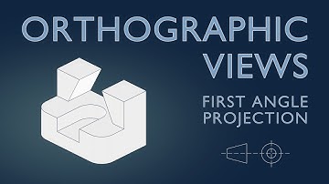 EXAMPLE 4 | ORTHOGRAPHIC VIEWS | FIRST ANGLE PROJECTION