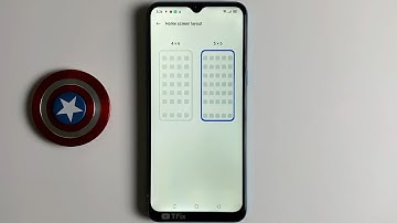 How to change Home screen layout 4x6, 5x6 on Realme 5i Android 10