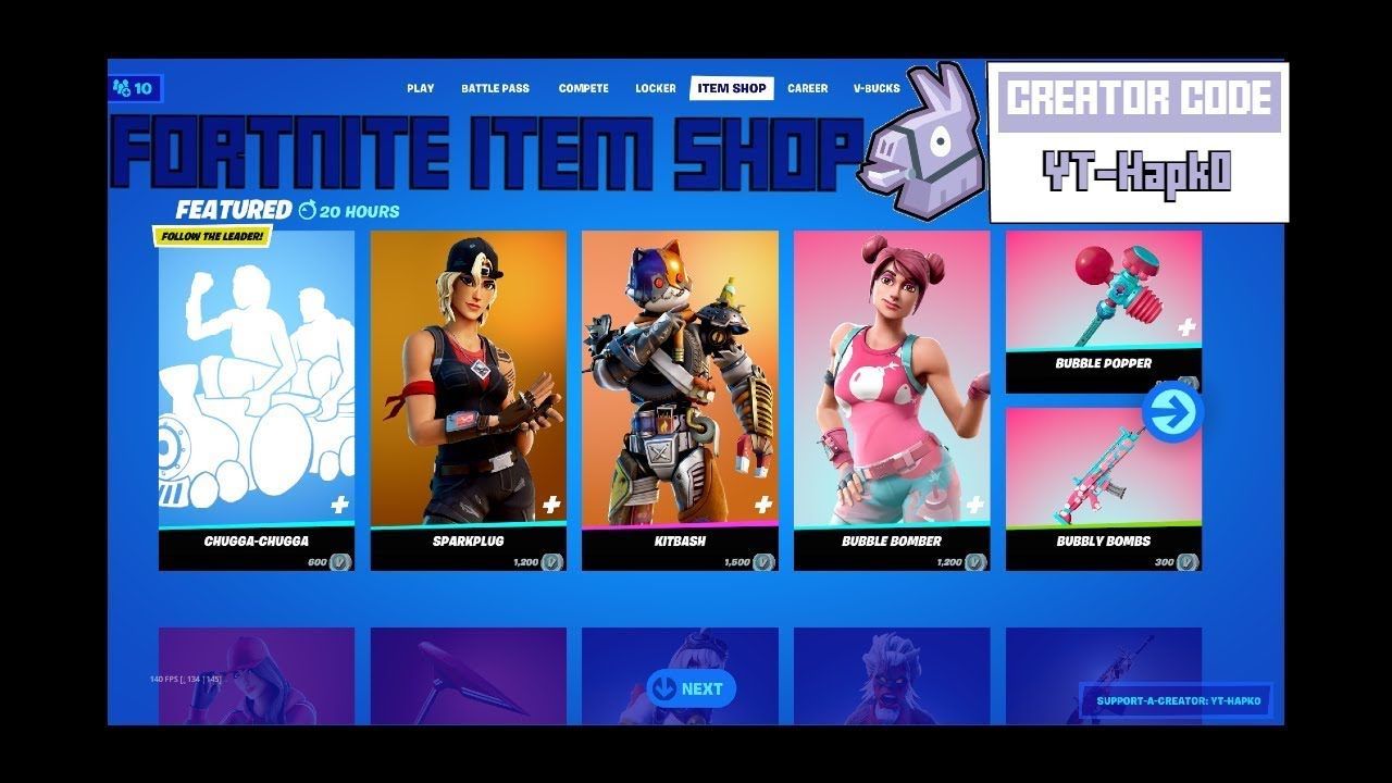 FORTNITE ITEM SHOP: 20/04/2022