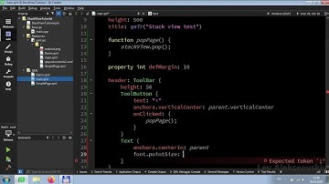 QML - Навигация по страницам StackView (практика)